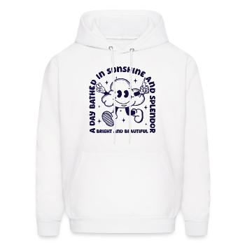 Bright And Beautiful - Men's Hoodie - white - Front - Elias (183cm)