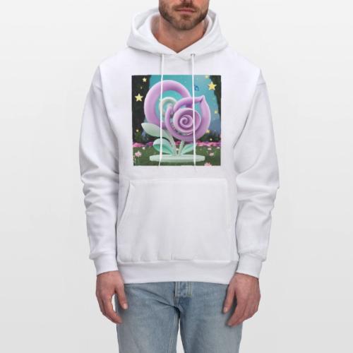 Lila Bloom | Double Floral Eco-Inspired Art - Men's Hoodie