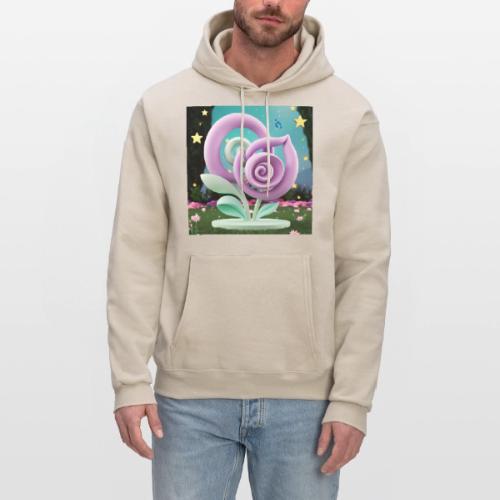 Lila Bloom | Double Floral Eco-Inspired Art - Men's Hoodie