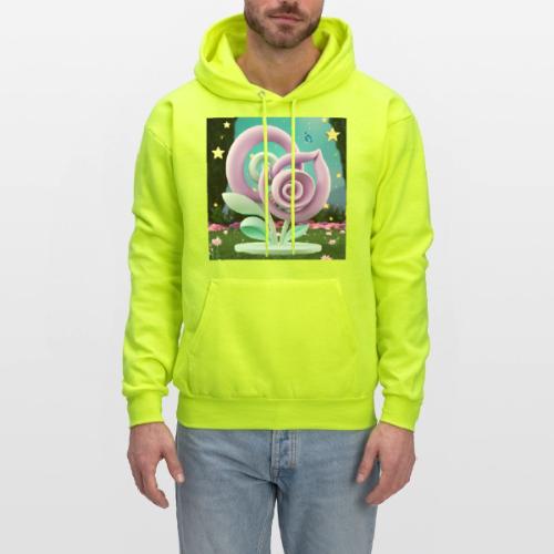 Lila Bloom | Double Floral Eco-Inspired Art - Men's Hoodie