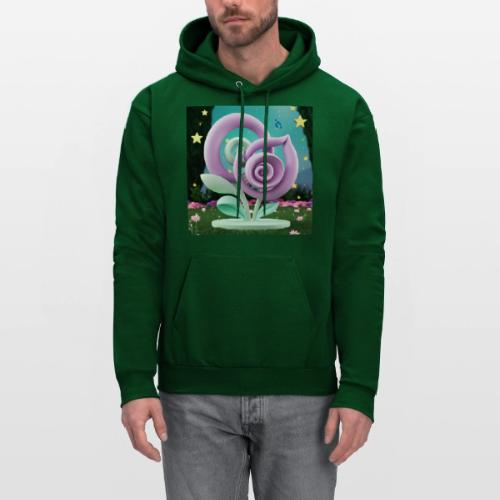 Lila Bloom | Double Floral Eco-Inspired Art - Men's Hoodie