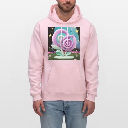 Lila Bloom | Double Floral Eco-Inspired Art - Men's Hoodie