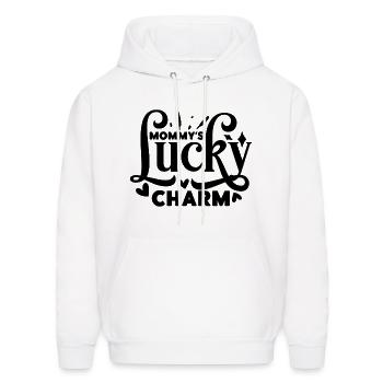 Mummy's Lucky Charm - Men's Hoodie - white - Front - Elias (183cm)