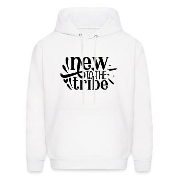 New To The Tribe, new baby born - Men's Hoodie - white - Front - Elias (183cm)