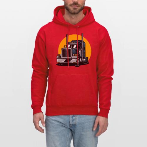 Tractor Trailer - Men's Hoodie