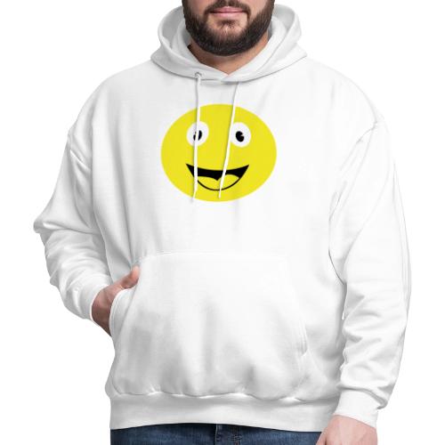 Yellow Happy Face Print - Men's Hoodie