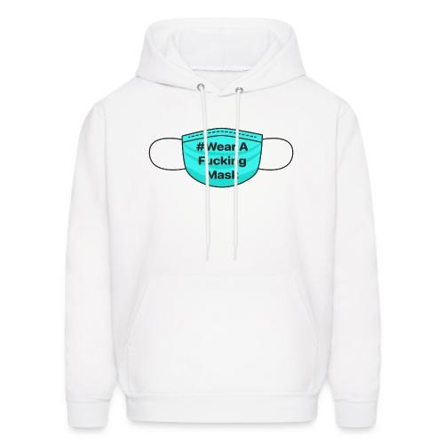 #WearAFuckingMask Black Earloops - Men's Hoodie