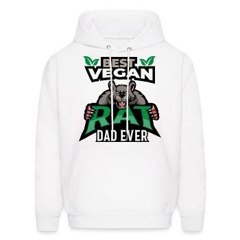 rat - Men's Hoodie - white - Front - Elias (183cm)