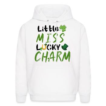 Little miss lucky charm - Men's Hoodie - white - Front - Elias (183cm)