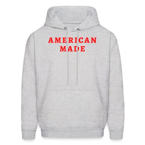 AMERICAN MADE (in red letters) - Men's Hoodie