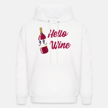 Hello wine - Hoodie for men