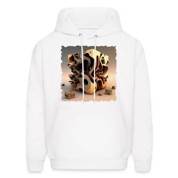 SS CUBE - Men's Hoodie - white - Front - Elias (183cm)