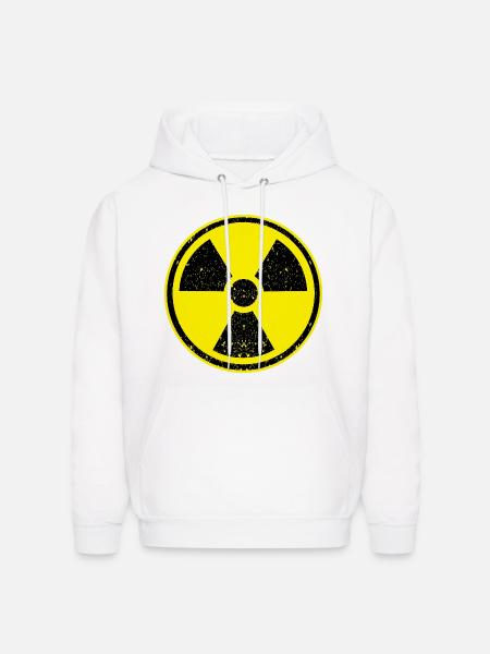 Nuclear Radiation symbol - Men's Hoodie - white