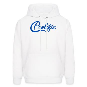Prolific Script for Entrepreneurs - Men's Hoodie - white - Front - Elias (183cm)