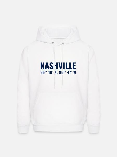 Nashville Coordinates - Men's Hoodie - white