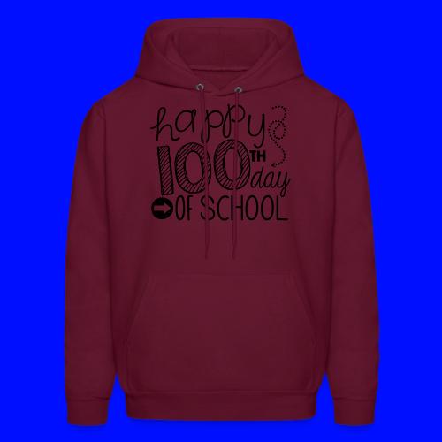 Happy 100th Day of School Arrows Teacher T-shirt - Men's Hoodie