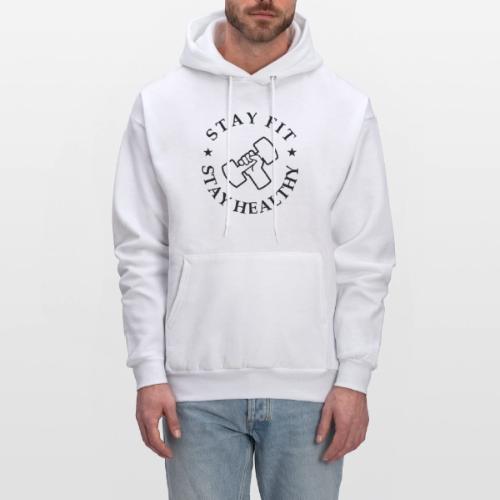 Stay Fit Stay Healthy - Men's Hoodie
