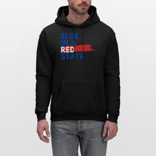 Blue in a red state - Vote Blue - Men's Hoodie