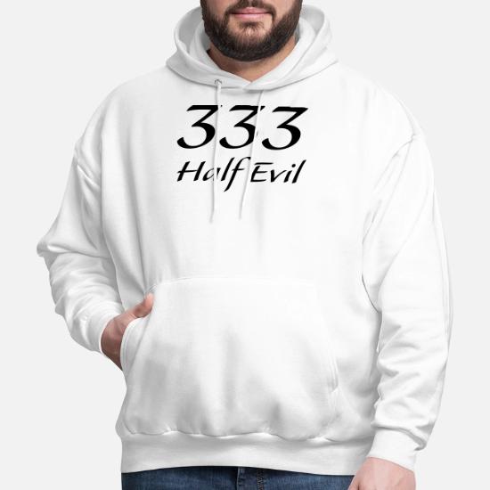 333 Half Evil' Men's Hoodie | Spreadshirt