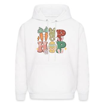 Hip hop - Men's Hoodie - white - Front - Elias (183cm)