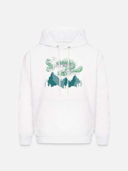 Nothern Lights - Men's Hoodie - white