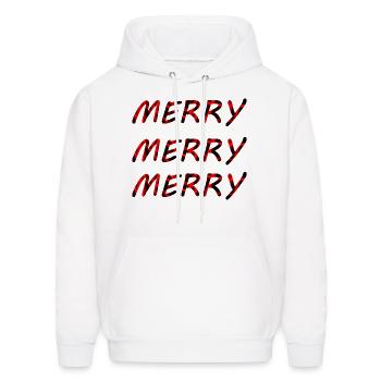 Merry - Men's Hoodie - white - Front - Elias (183cm)