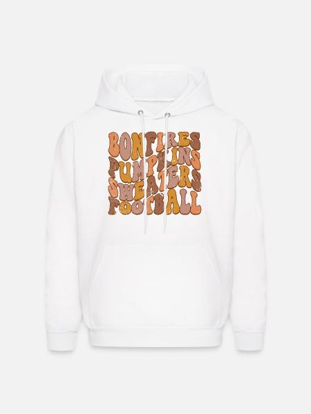 Bonfires pumpkins - Men's Hoodie - white