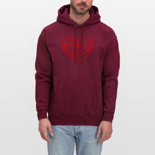 All We Need is Love in Heart - Men's Hoodie