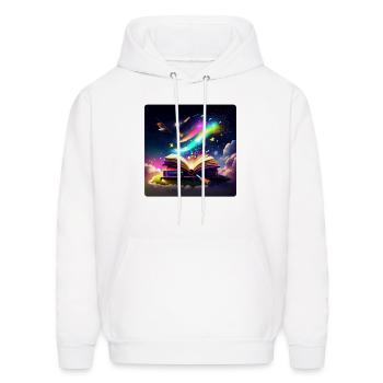 Back to school - Men's Hoodie - white - Front - Elias (183cm)