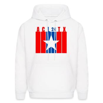 Red White Blue ACL Star - Men's Hoodie - white - Front - Elias (183cm)