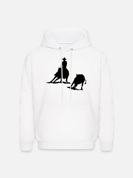 Cutting Silhouette II - Men's Hoodie - white