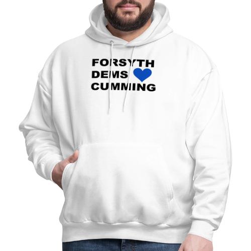Forsyth Dems Love Cumming, GA - Men's Hoodie