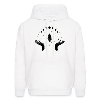 Magic moon - Men's Hoodie - white - Front - Elias (183cm)