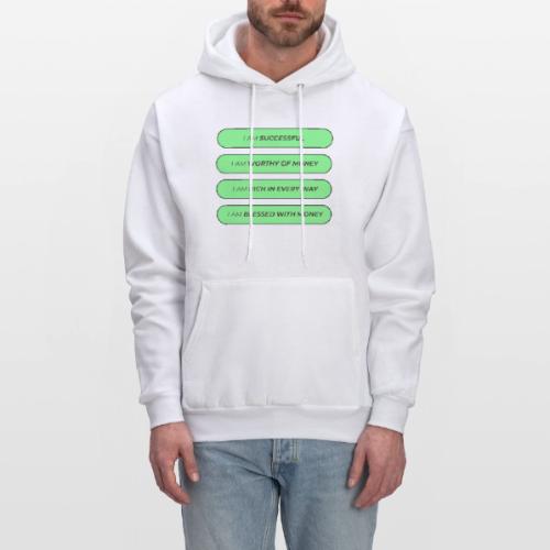 Powerful Money Affirmations Merch for Wealth - Men's Hoodie
