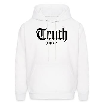 truth John 8:32 - Men's Hoodie - white - Front - Elias (183cm)