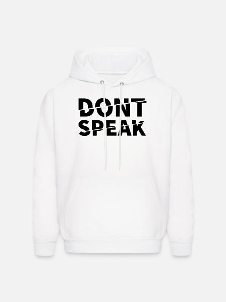 Don't speak word - Men's Hoodie - white