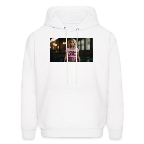 **Smoke Pot Pink Rebel Tee** - Men's Hoodie