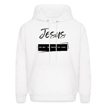 Jesus - Men's Hoodie - white - Front - Elias (183cm)