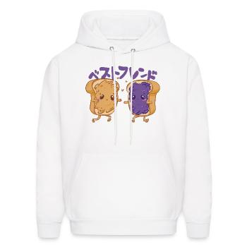 Peanut butter and jelly friends - Men's Hoodie - white - Front - Elias (183cm)