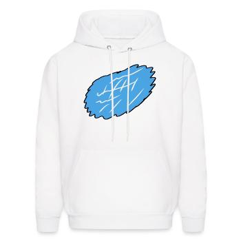 Cloud - Men's Hoodie - white - Front - Elias (183cm)