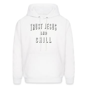 Jesus Religious - Men's Hoodie - white - Front - Elias (183cm)