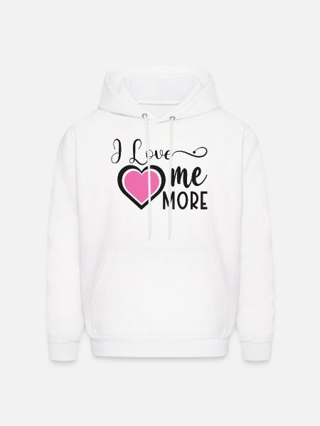 Every Single Day I Love Myself More - Men's Hoodie - white
