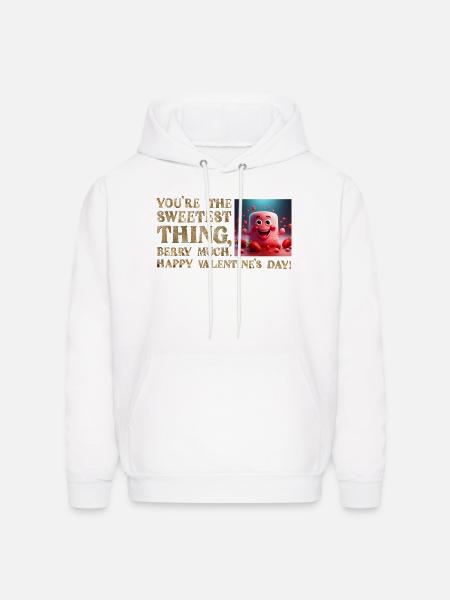 Berry Sweet Valentine - Men's Hoodie - white
