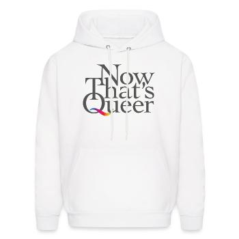 Now That's Queer - Men's Hoodie - white - Front - Elias (183cm)