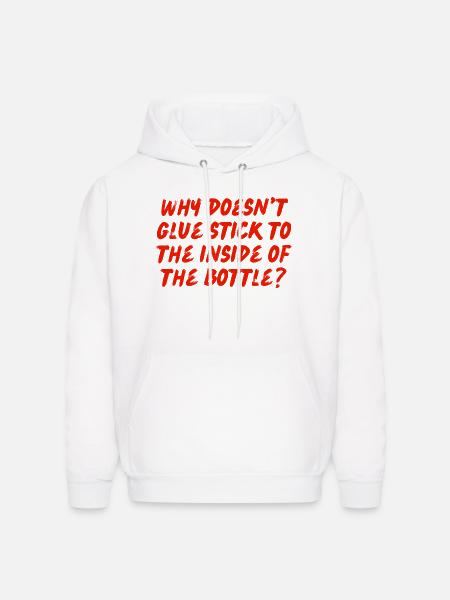 Glue - Men's Hoodie - white