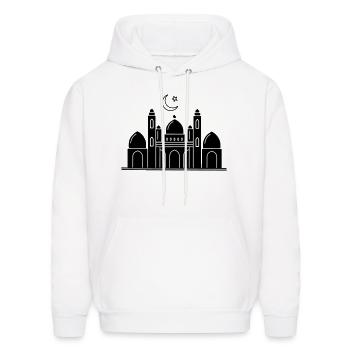 Mosque religious place of worship - Men's Hoodie - white - Front - Elias (183cm)