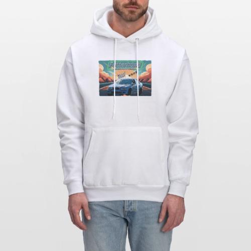 Fetterhund Motorsports with racecar - Men's Hoodie