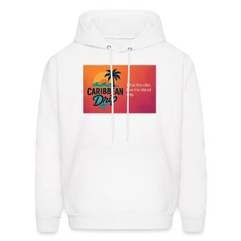 Caribbean Drip Vibes - Men's Hoodie - white - Front - Elias (183cm)