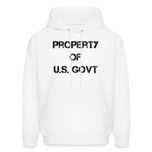 PROPERTY OF U.S. GOVT, black captureit - Men's Hoodie