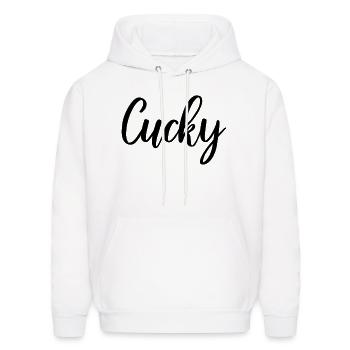 Cuckold Fetish Cucky - Men's Hoodie - white - Front - Elias (183cm)